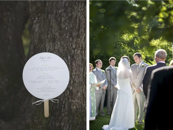 Outdoor wedding ceremony in Chicago