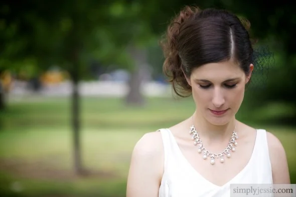 Untraditional bridal portrait