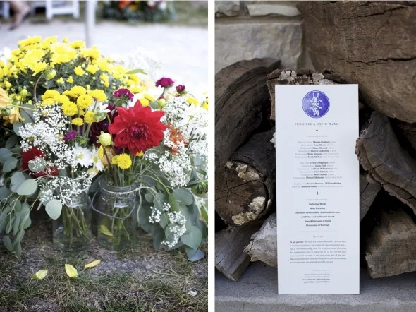 Outdoor midwestern wedding ceremony