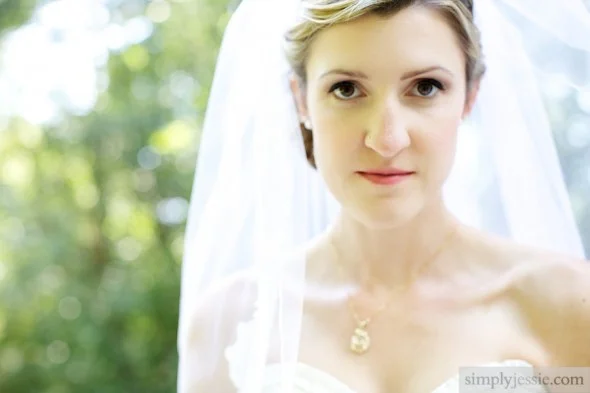 Untraditional bridal portrait