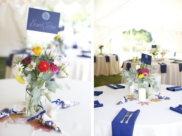 white wedding tablesettings