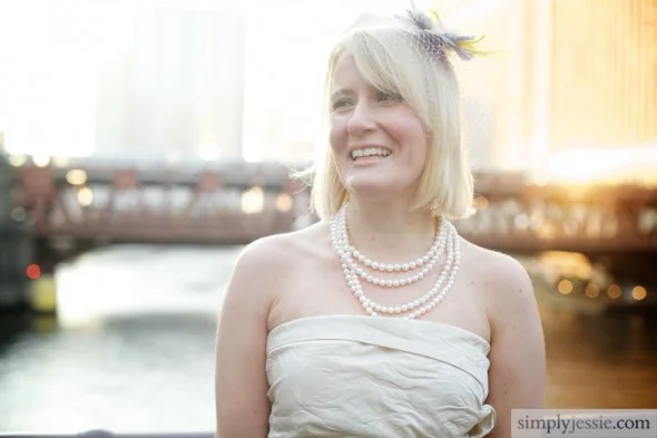 Bride with pearls