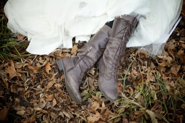 Boots on Bride