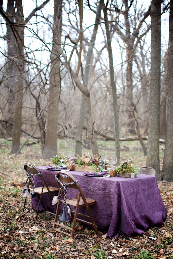 Woodland Inspiration Table setting