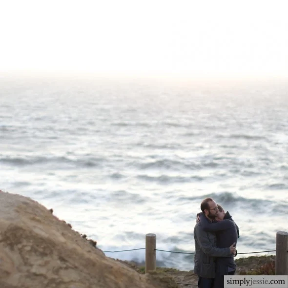 San Francisco Engagement by the ocean