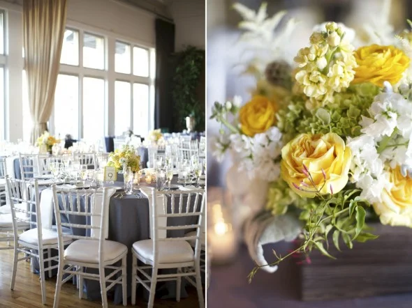 yellow-grey reception Chicago