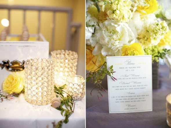 yellow grey wedding
