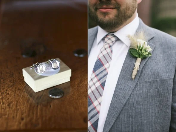 plaid groom tie