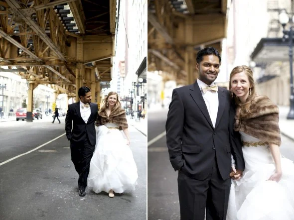 Chicago Winter City Wedding Photography