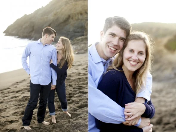 engaged at rodeo beach
