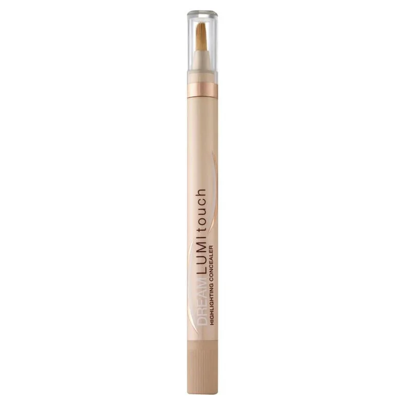 Maybelline's Dream Lumi Touch Highlighting Concealer is a gel' based formula in a clickable pen. The 6 shades and travel friendly product is great to conceal areas around the eye or to highlight above the eye brows, along cheekbones, and around the lips.