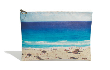Madewell large zip pouch in beachday