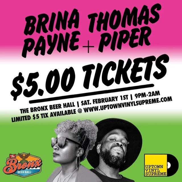 UVS FIRST SATURDAYS W/ BRINA PAYNE FT. THOMAS PIPER