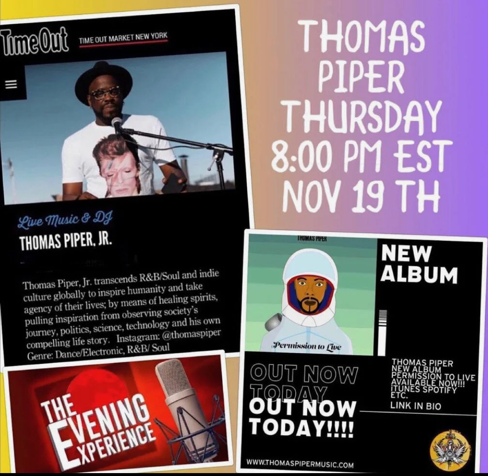 Thomas Piper IG Live Conversation with The Evening Experience