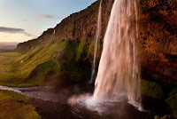 Horizontal waterfall: f/16 Shutter speed 1/10, ISO 100. I used a polarizing filter.