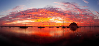 About 15 min after sunset. 7 shot stitched pano.