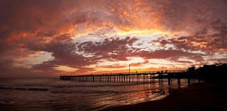 At sunset