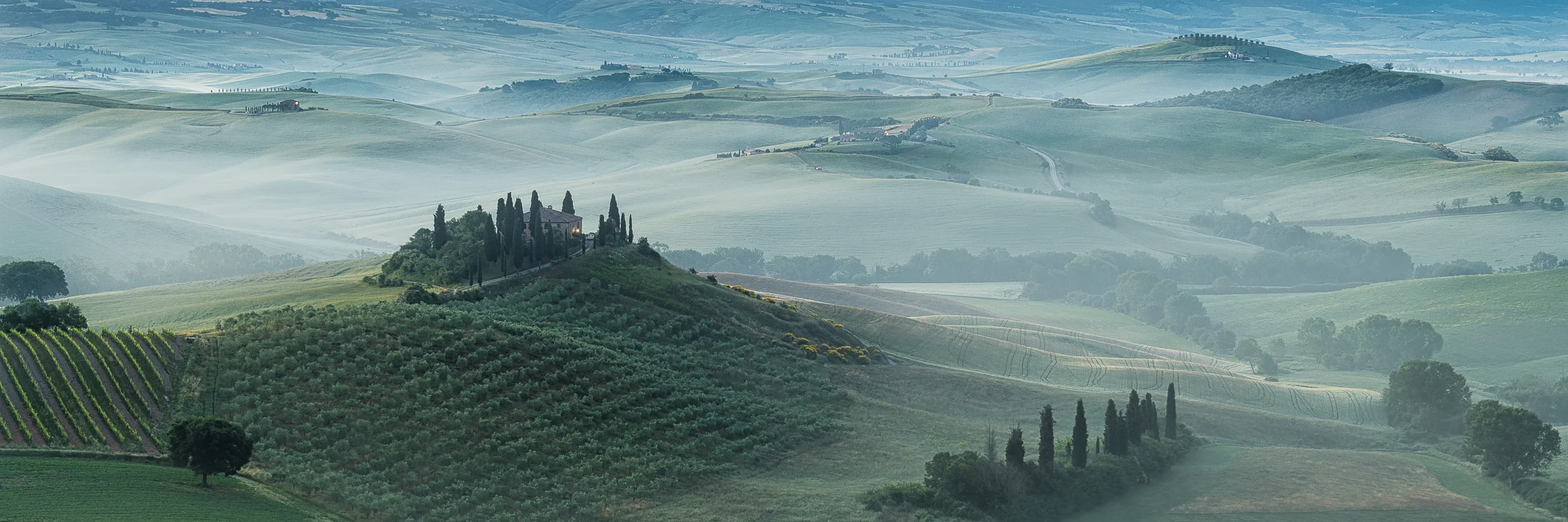 Misty Morning in the Val d'Orcia