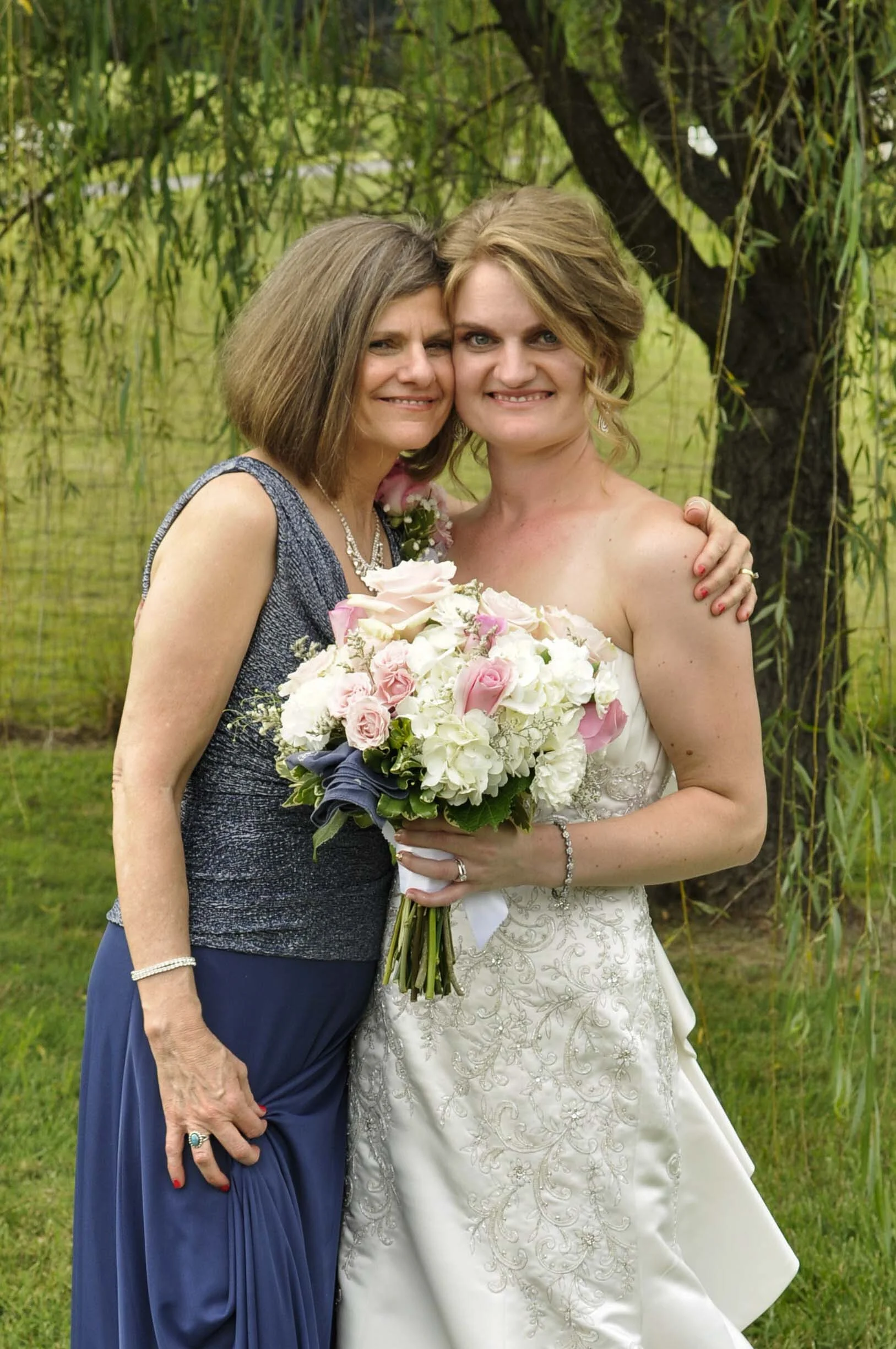 bride with mother