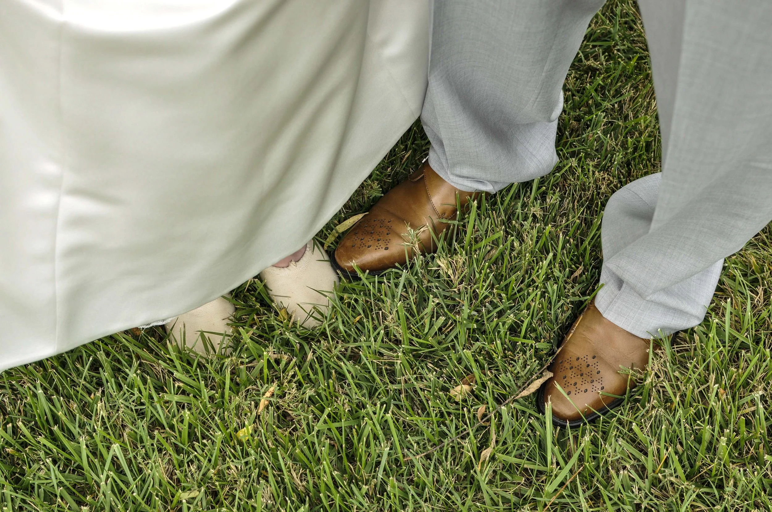 bride and groom shoes