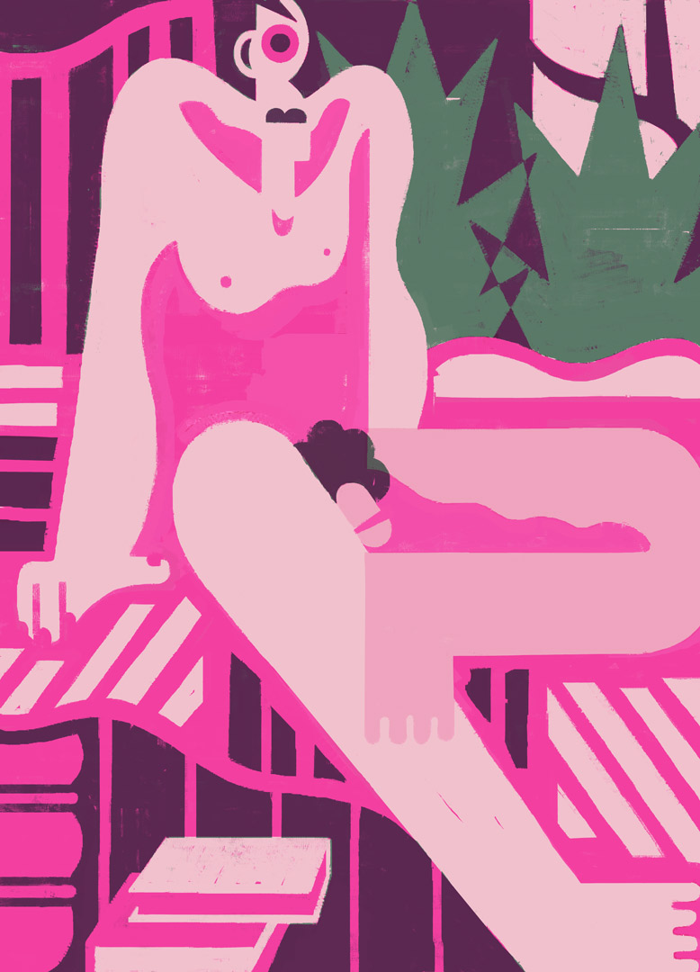 Man on Bed