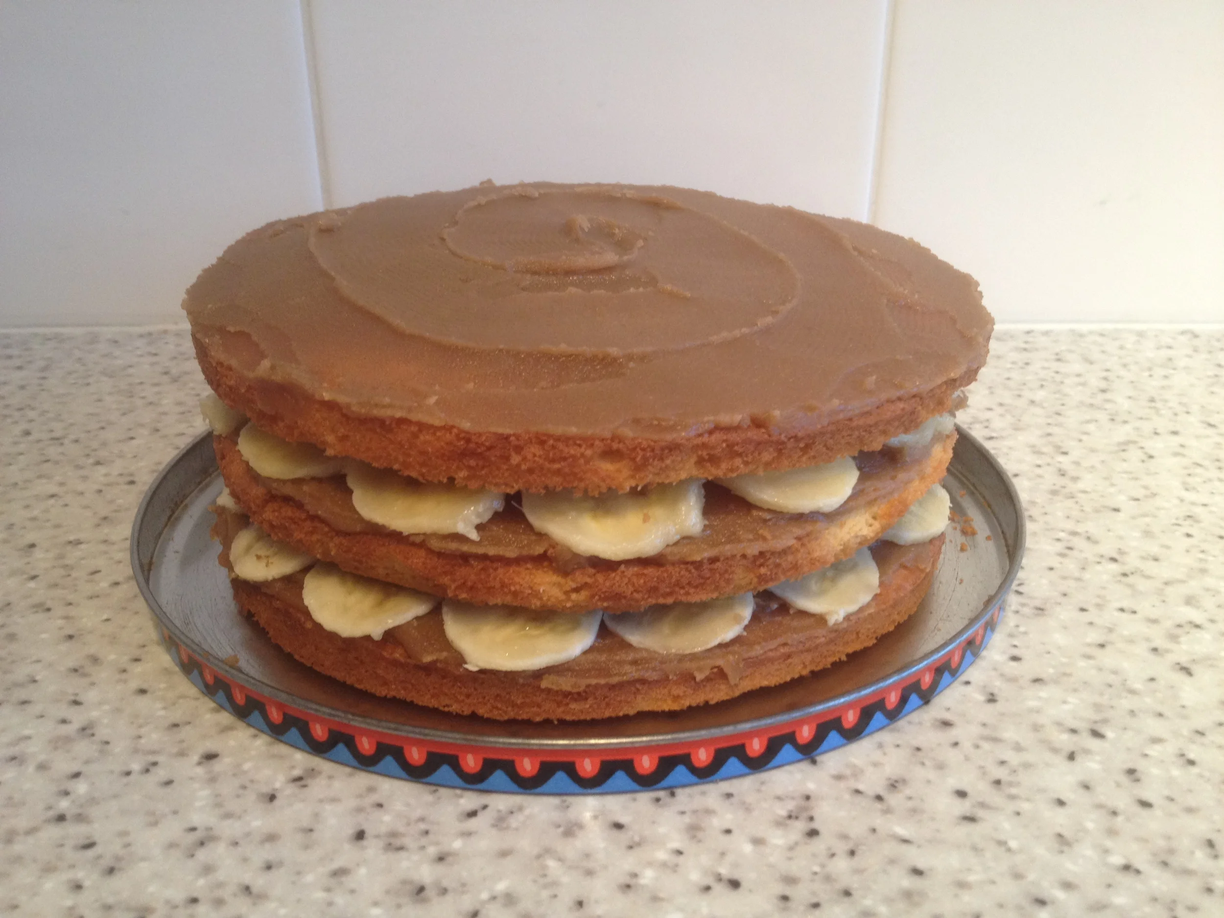 Banana fudge cake