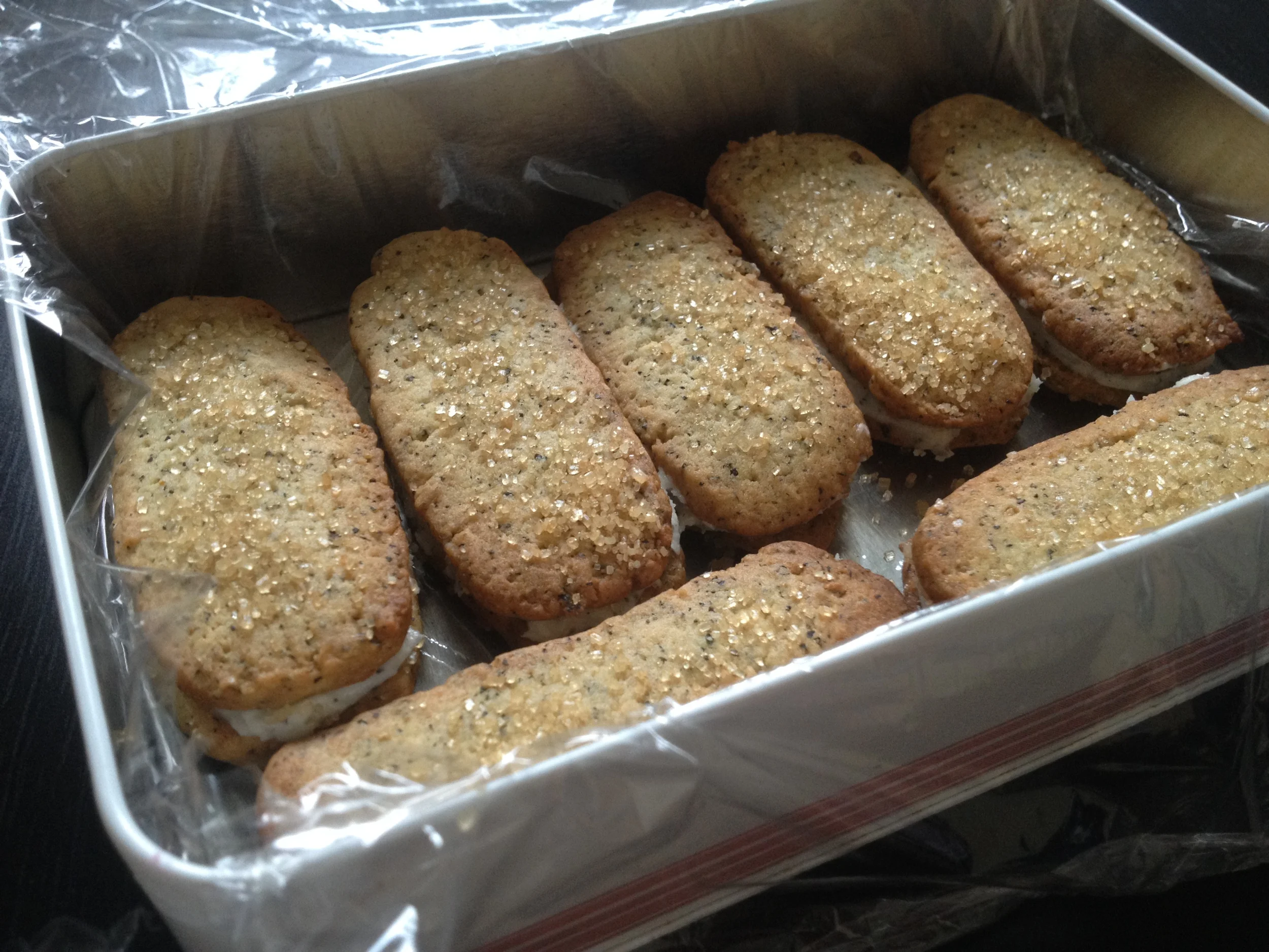 Lady Grey biscuits sandwiched with Lady Grey buttercream
