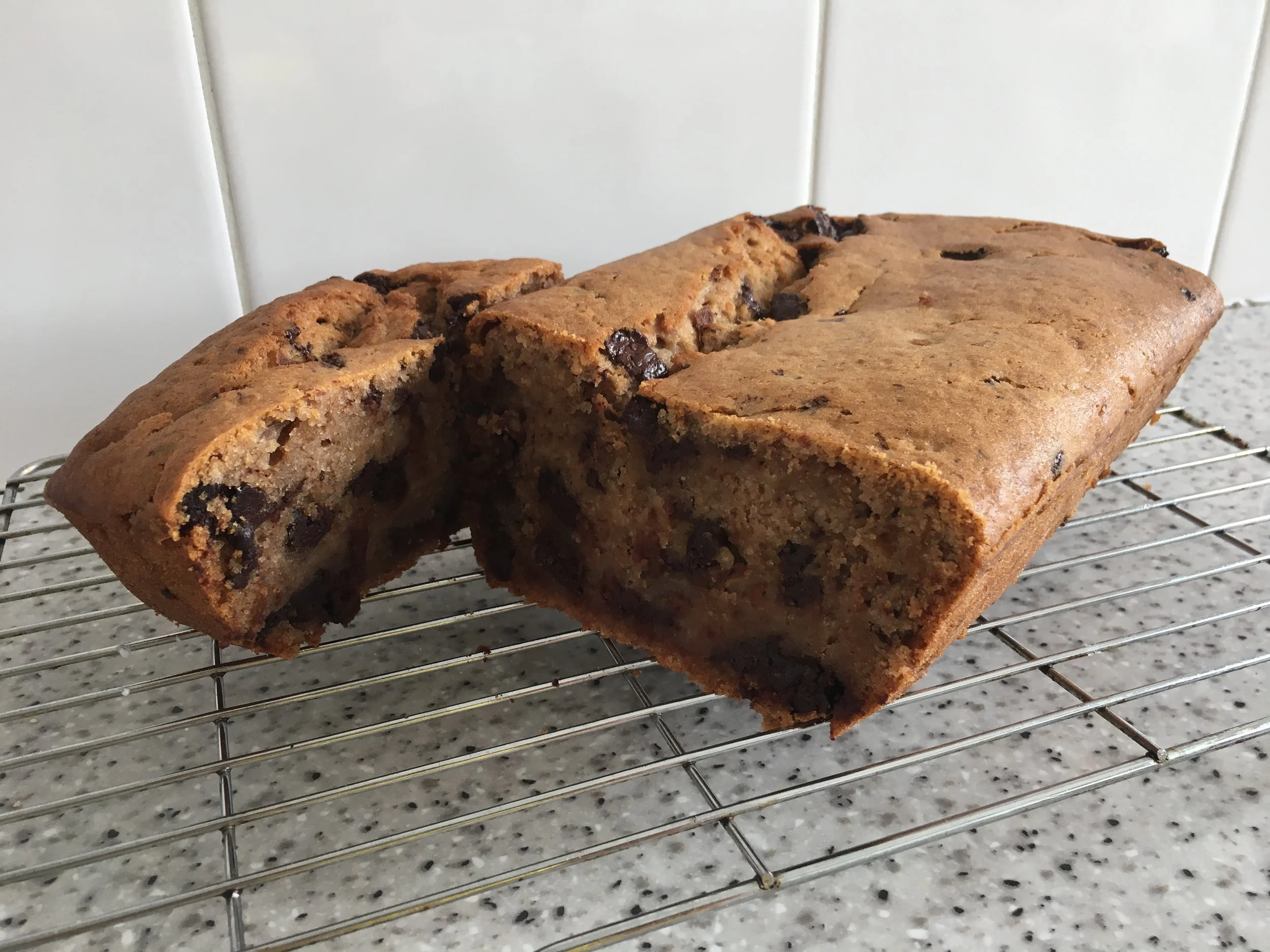 Vegan chocolate banana bread