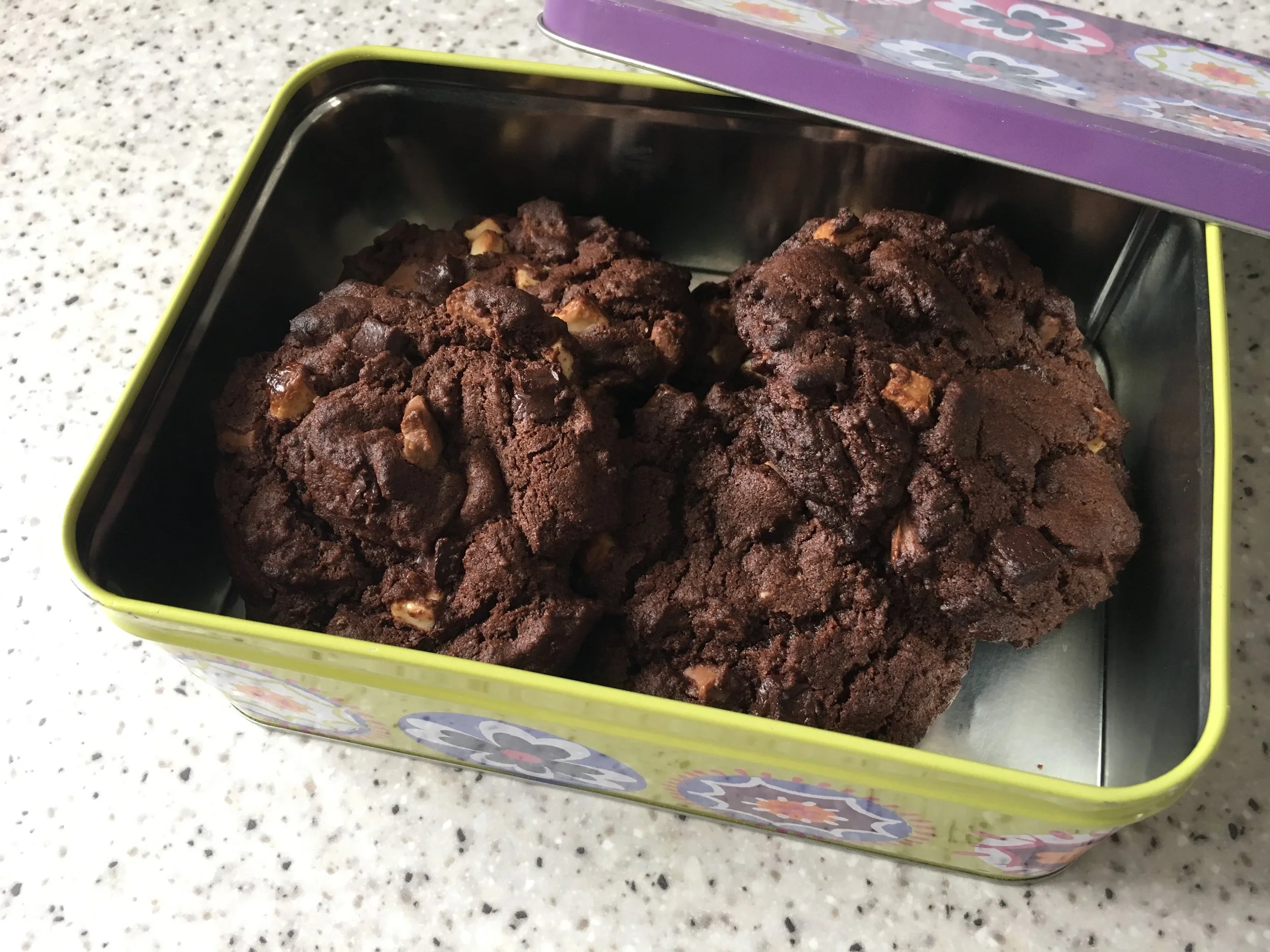Double chocolate chip cookies