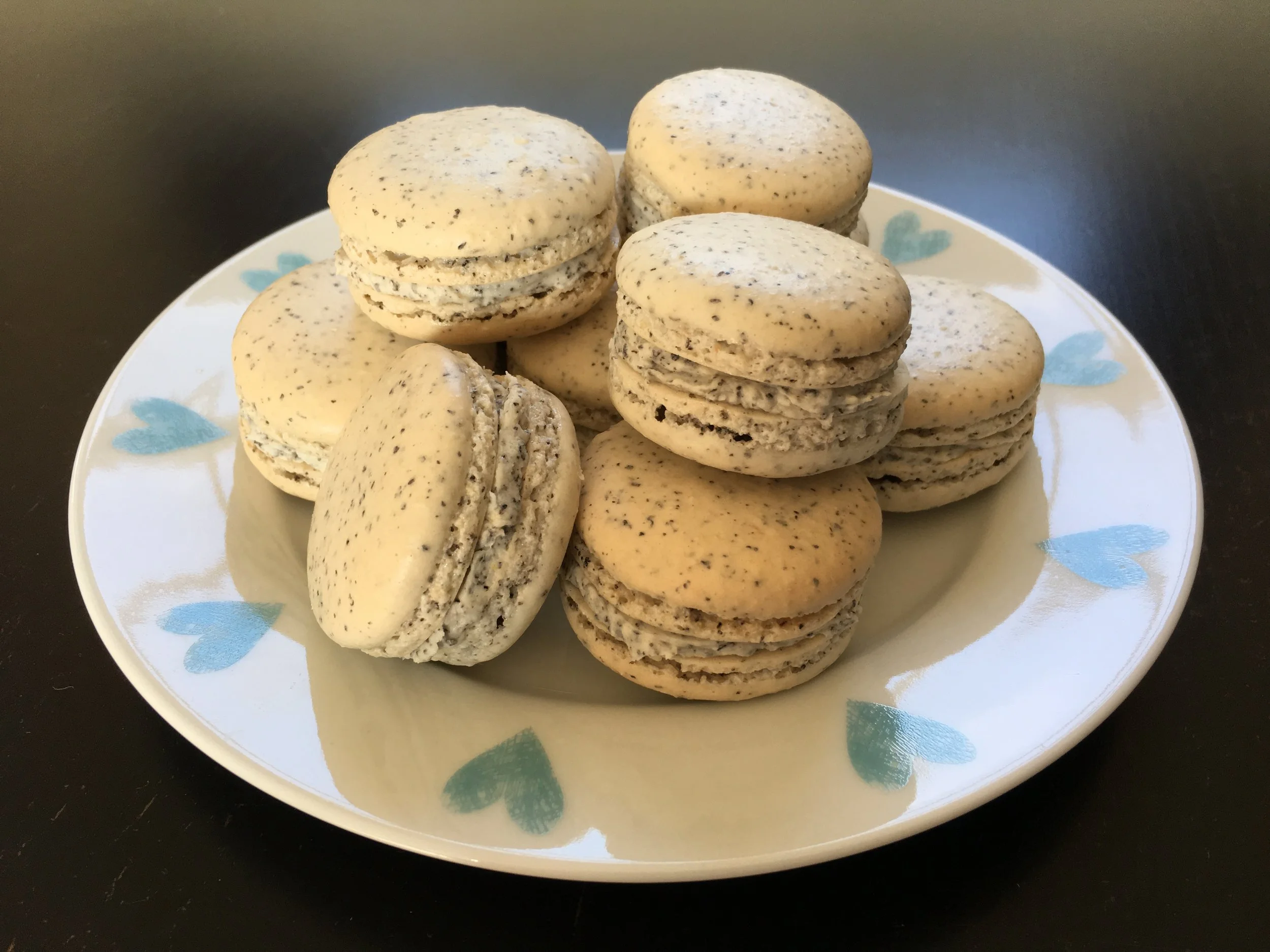 Earl Grey macarons