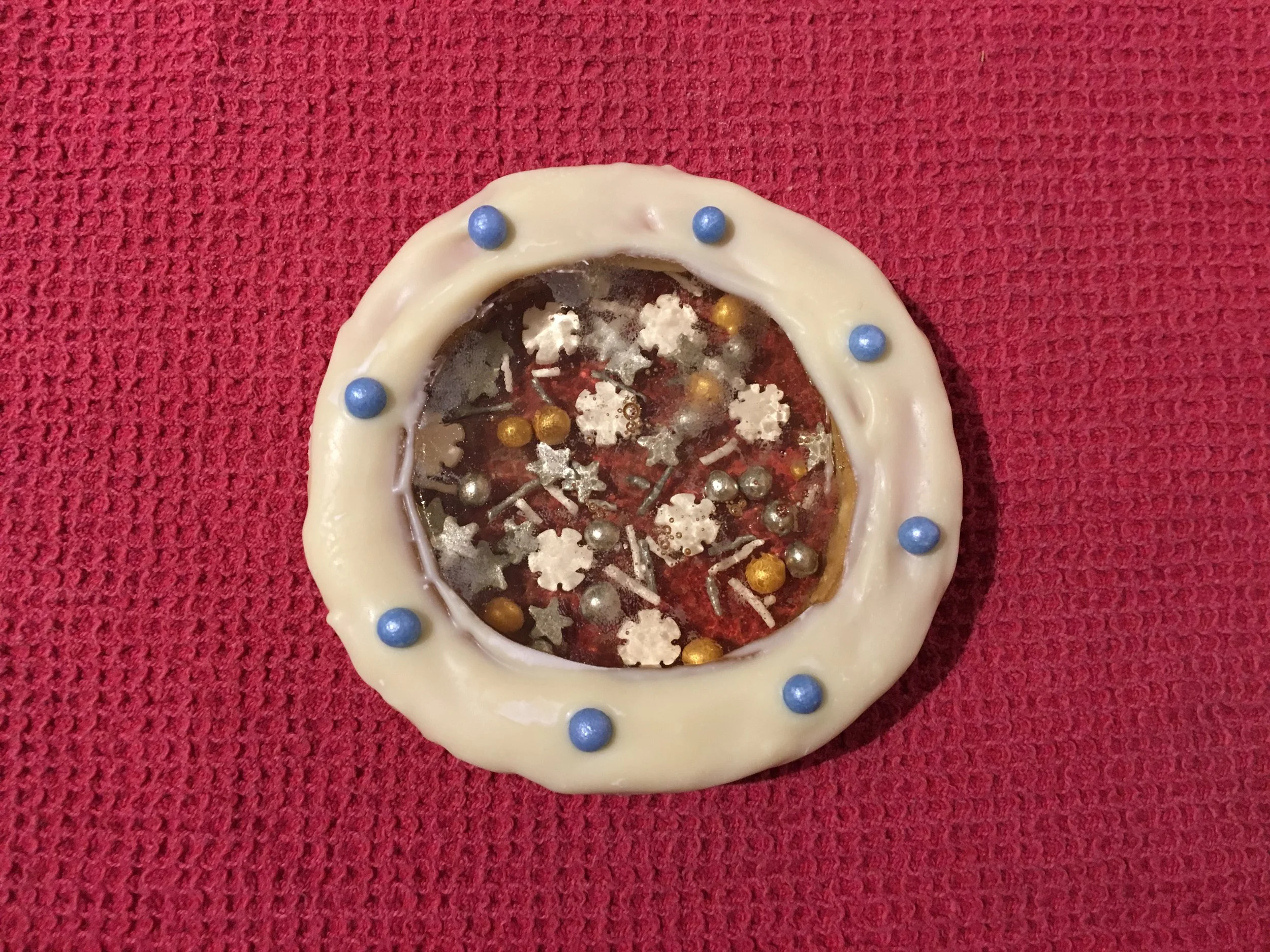 Snow globe cookie
