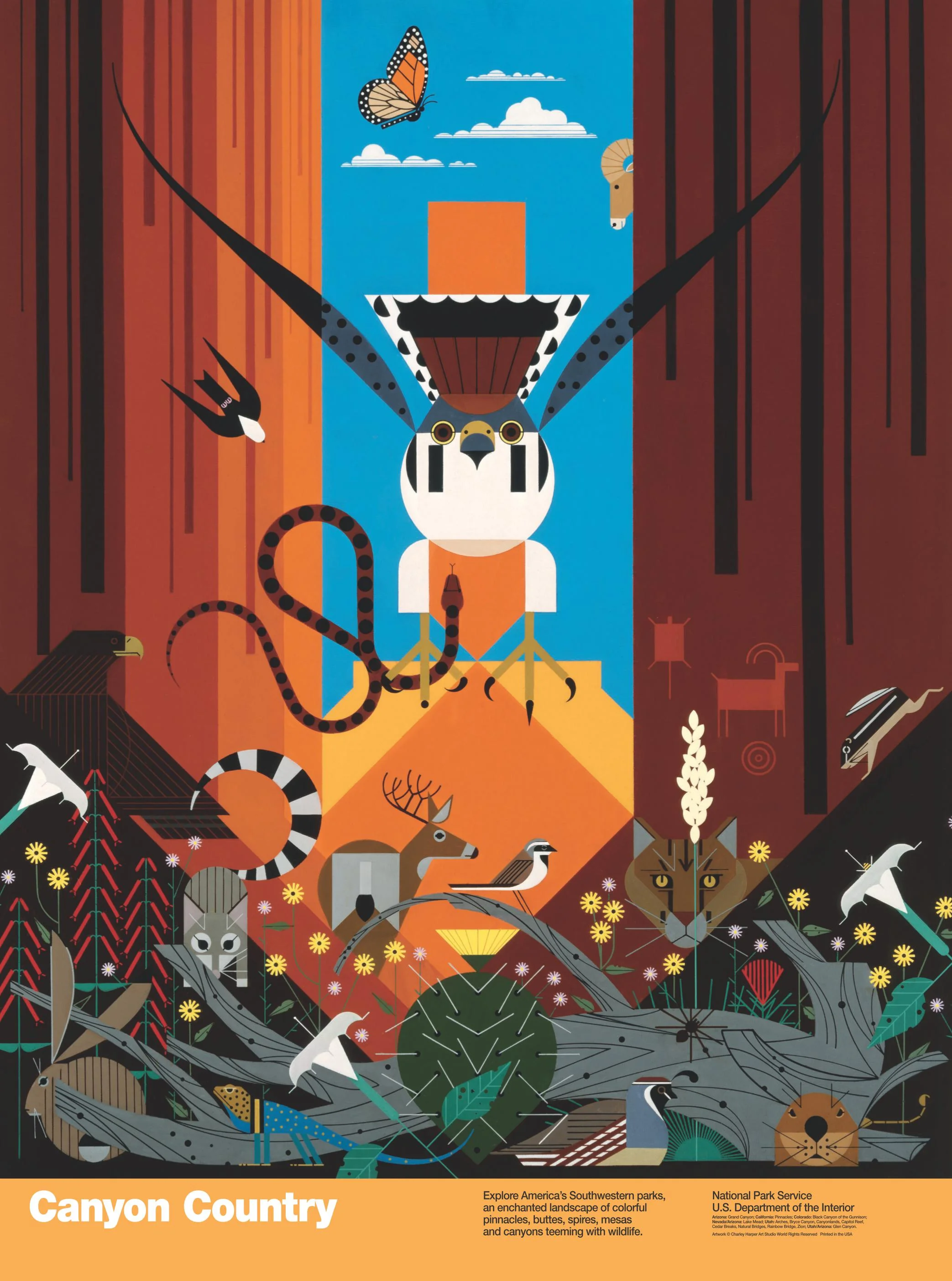 Canyon Country (Charley Harper)