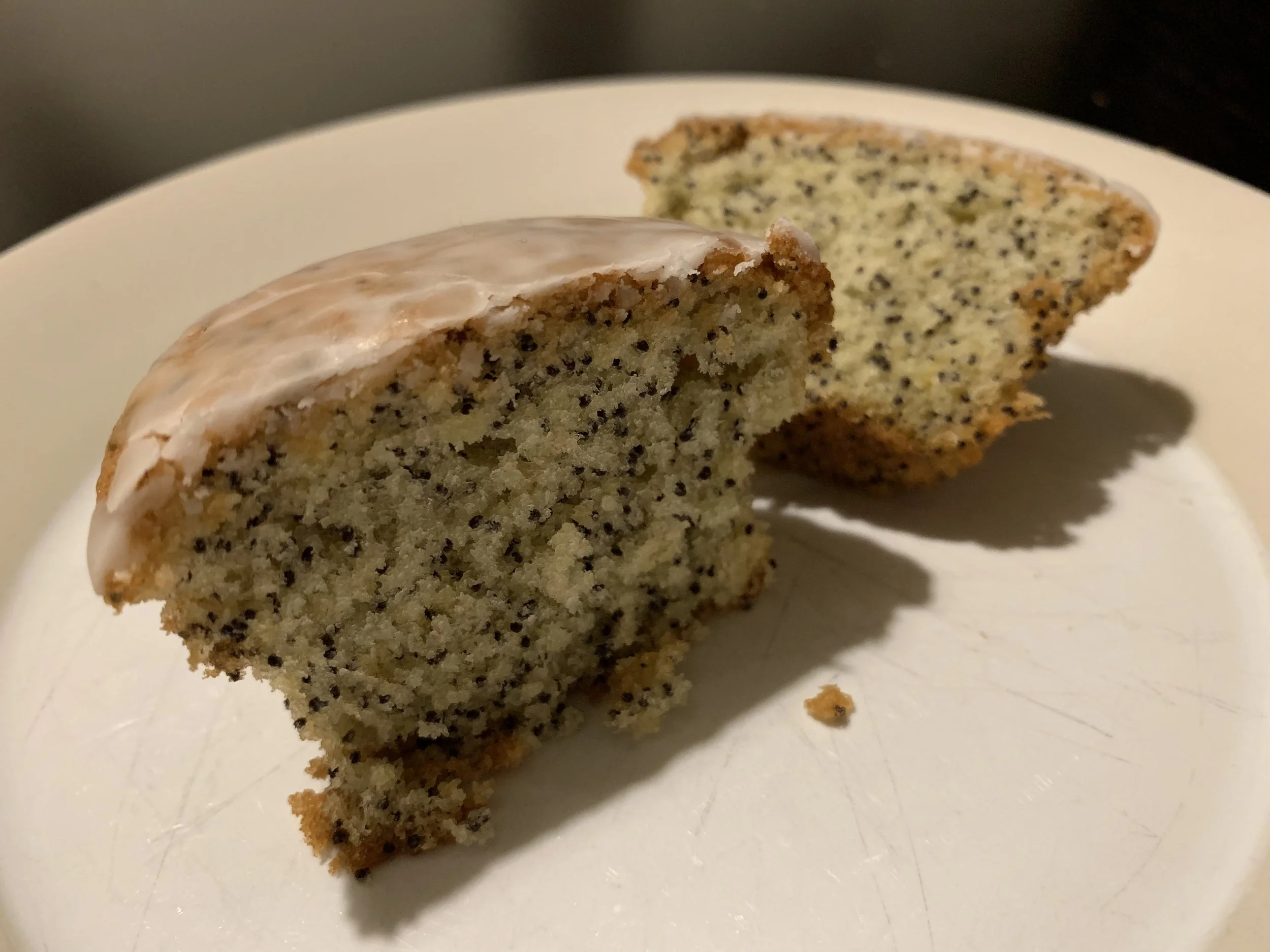 Lemon and poppy seed muffins