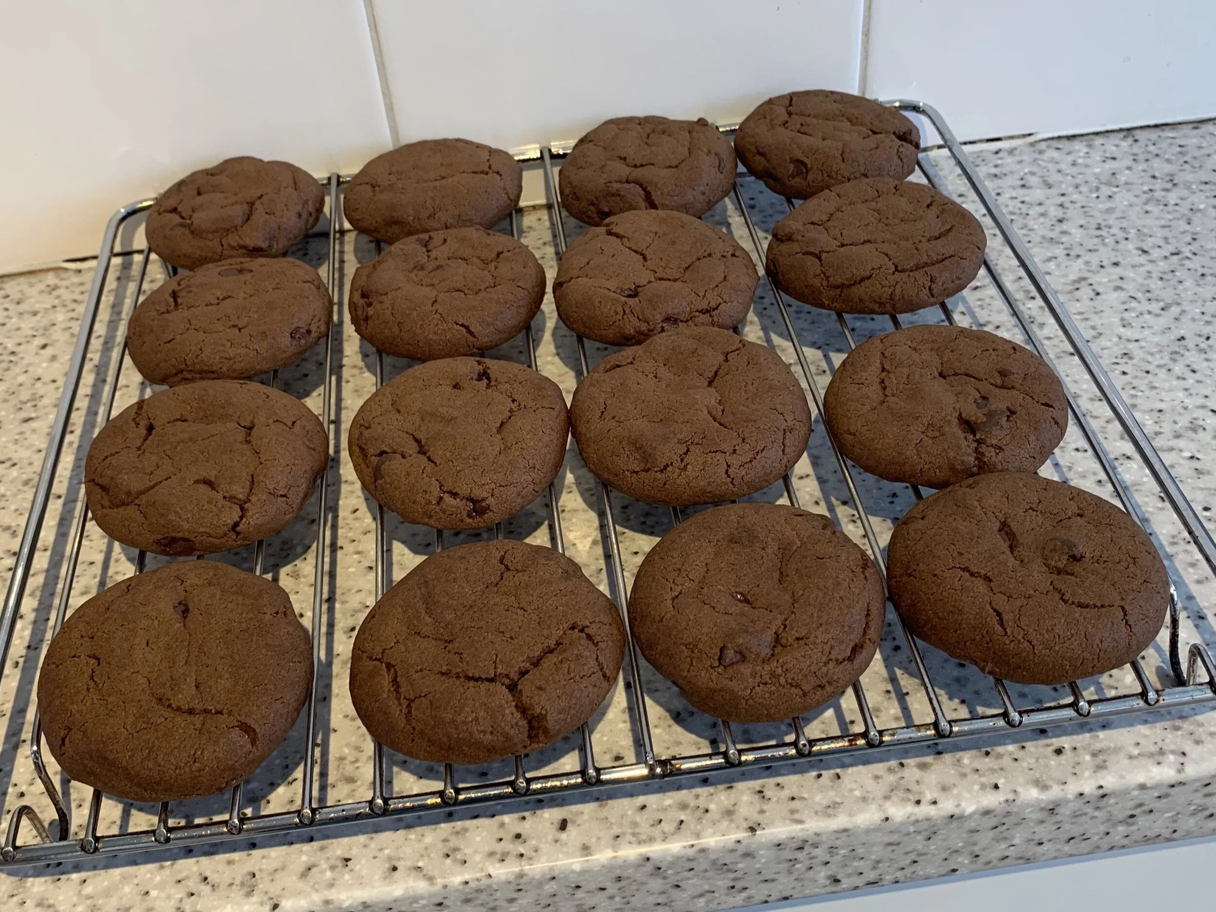 Double chocolate chip cookies (vegan)