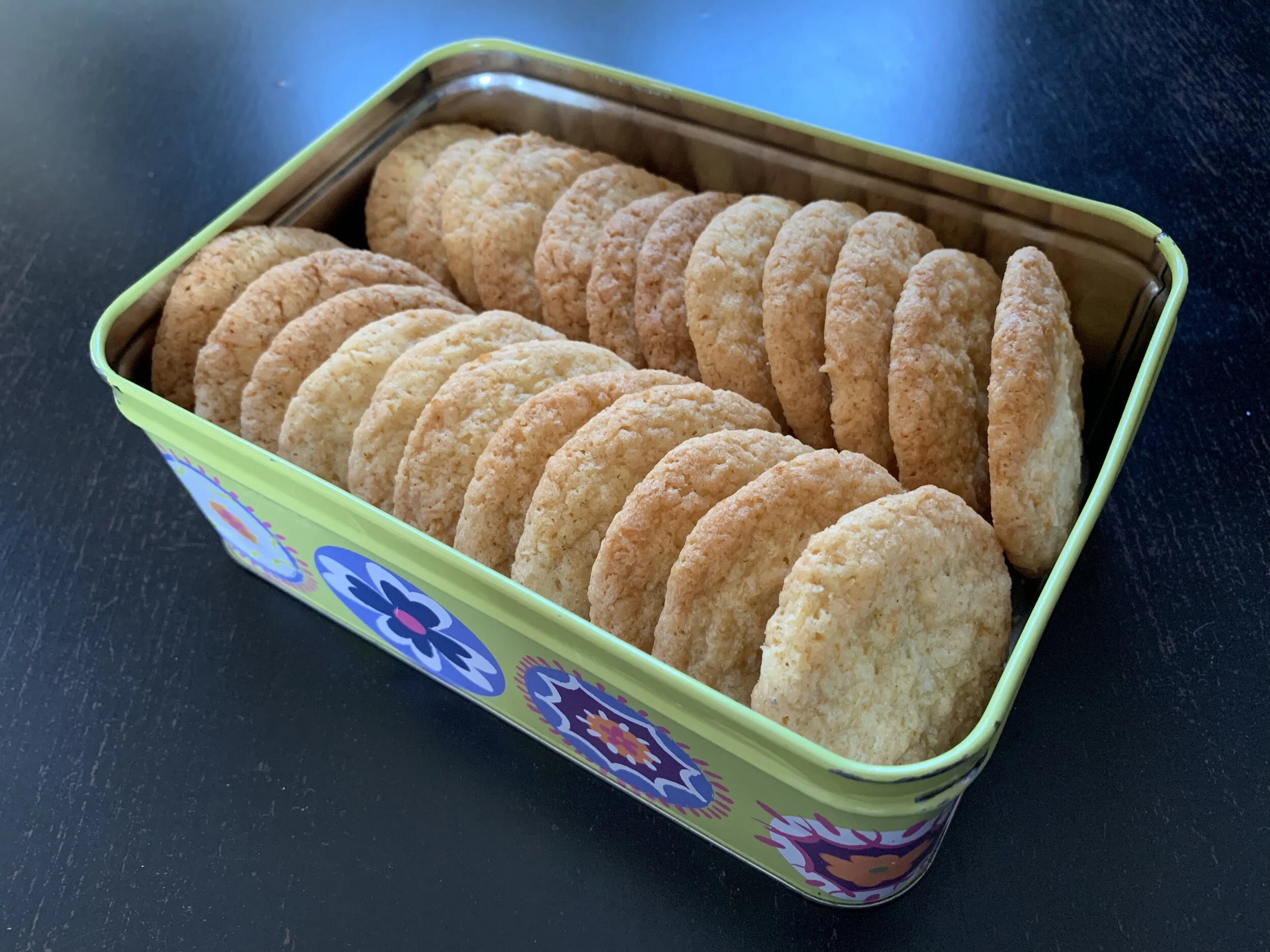 Orange lemon coconut biscuits