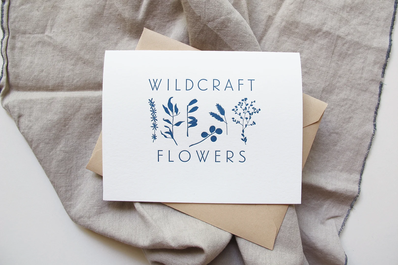 Branding & Letterpress Collateral: Wildcraft Flowers