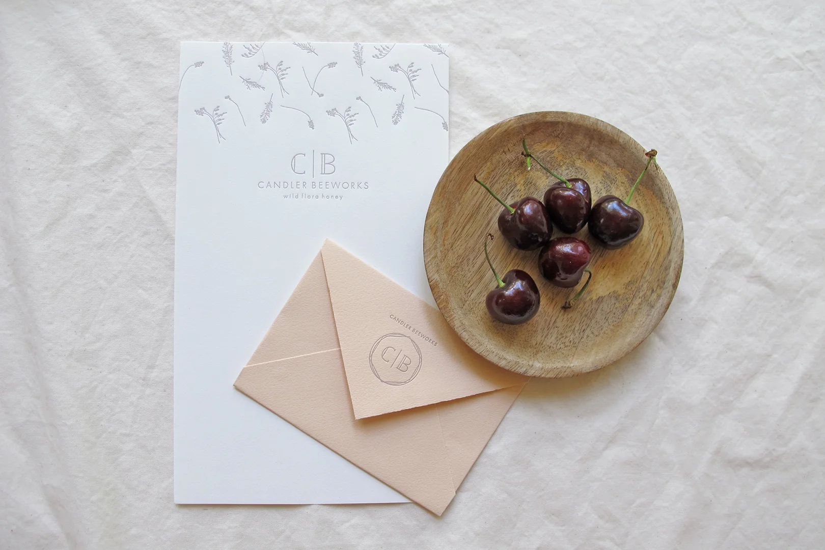 Branding & Letterpress Collateral: Candler Beeworks