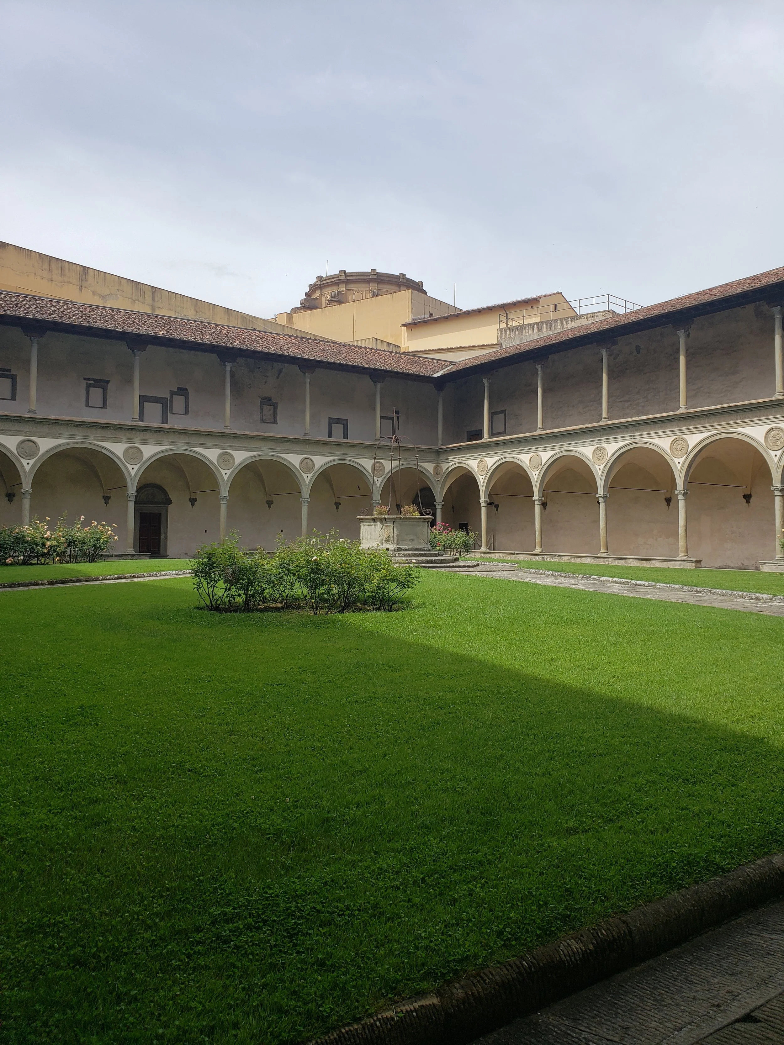 The beautiful Santa Croce cloister
