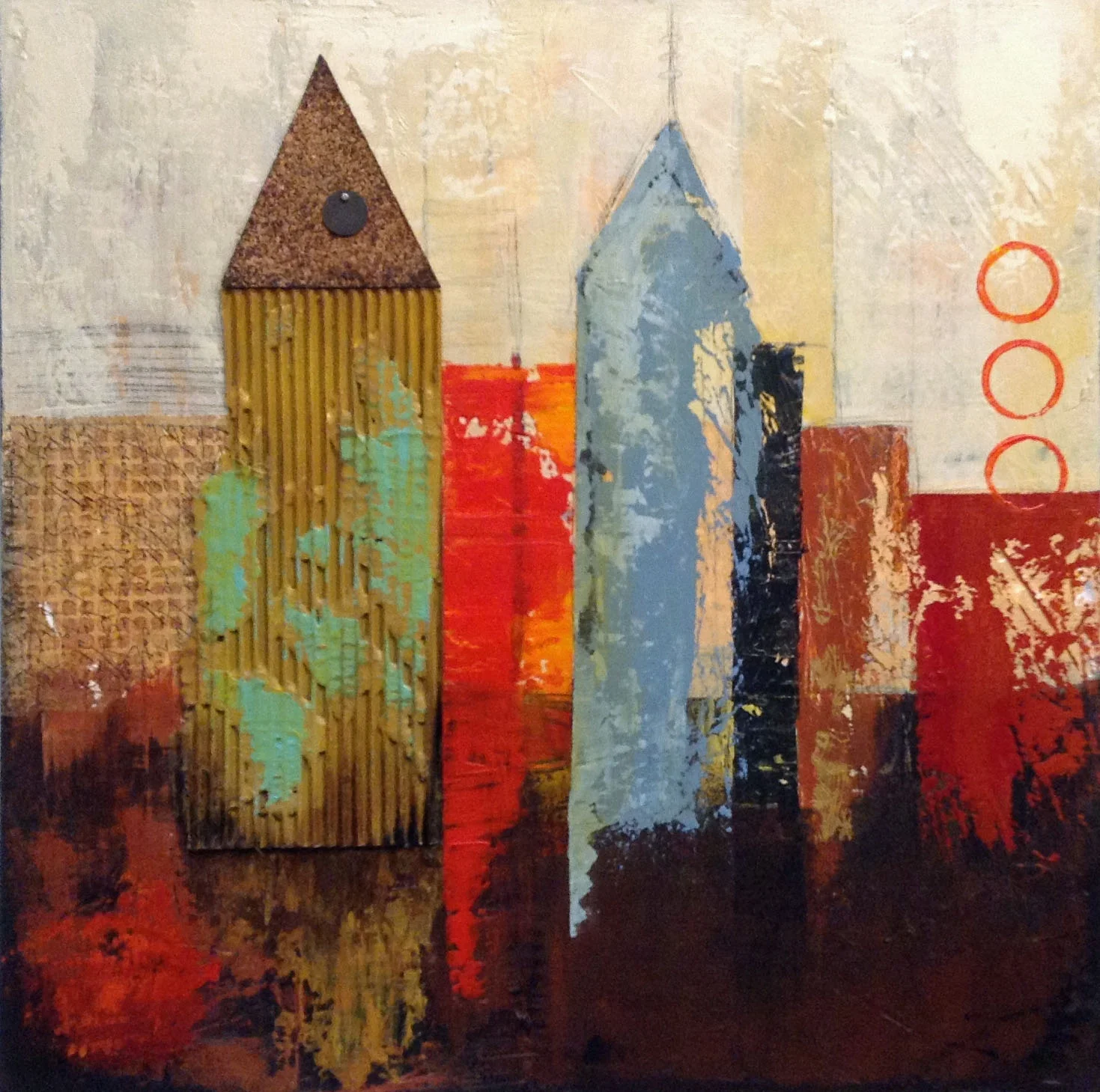 Cityscape I (24" square on canvas)