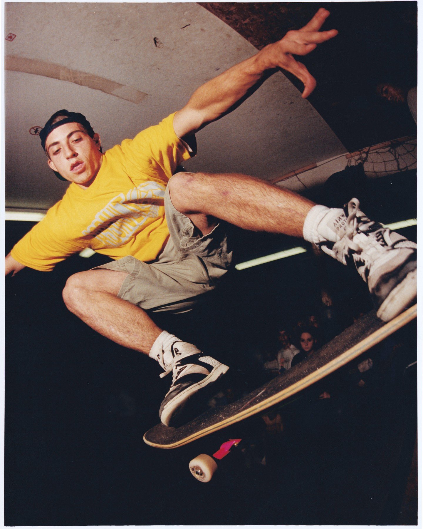 #tbt #vintage #vintageskateboarding @markheintzman71 back in about 1992-95 era, Dayton, Ohio on the ramp for a demo at Ohio Surf and Skate (Wyoming Ave). Scanned print from negative #shotonfilm