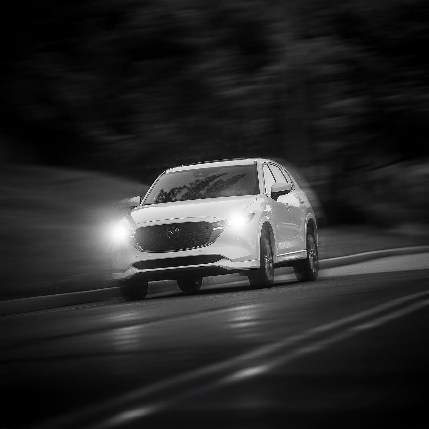 Secret dream of mine is to shoot car photos - this is a shot of my new-to-me #mazdacx5 #mazda #cx5 - night shot (plus a little creative retouching) #sonya7riii