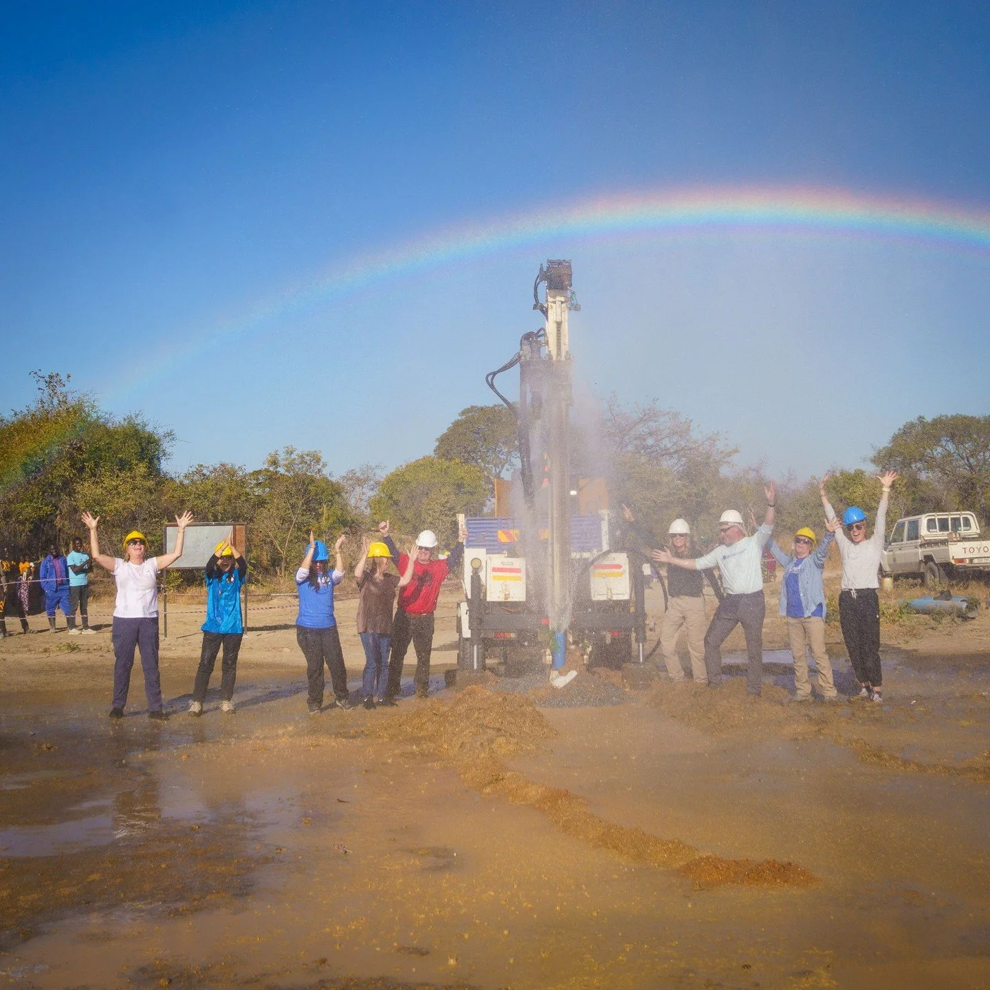 with Living Water in the Chibombo region - until you are somewhere that doesn't  have running water its hard to imagine the experience - the village on had a small well that was hand dug and is generally unsafe to drink - @living_water helps dig clea