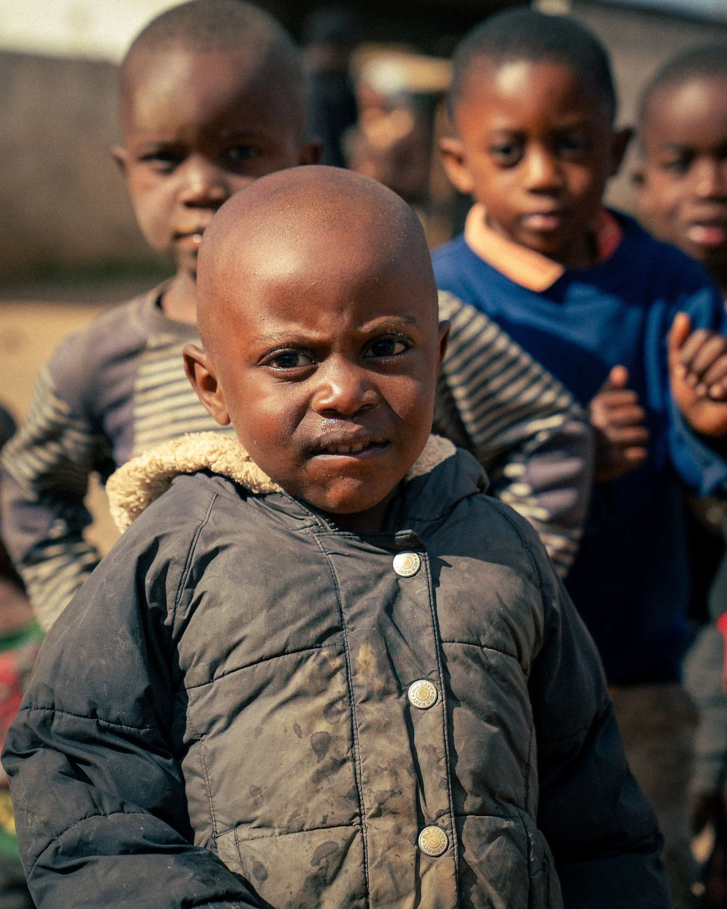 Street Portrait - I could take photos of the kids there ALL DAY, they were so much fun! Village near Lusaka, Zambia #streetportrait #streetphotography #streetphoto #portrait @Africa
