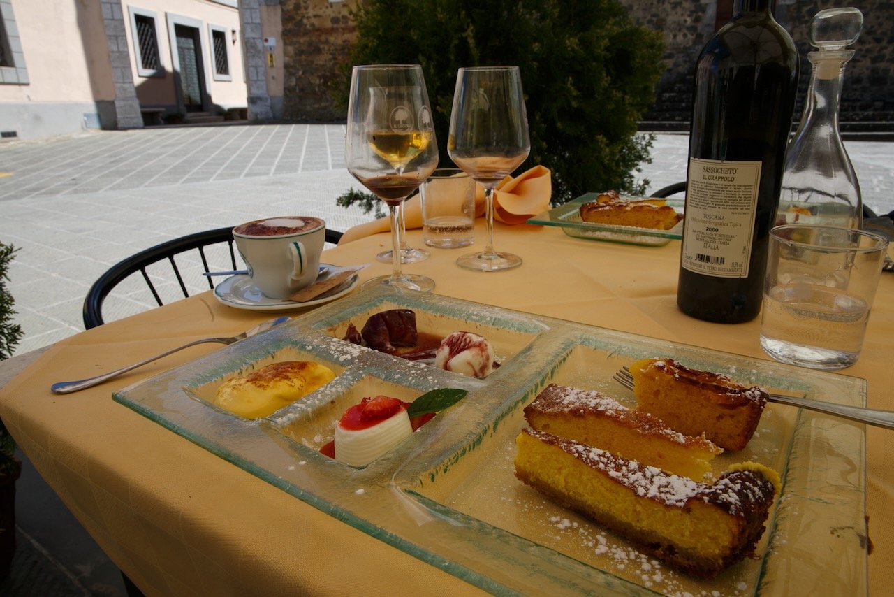 food at Il Lecchio in Montalcino