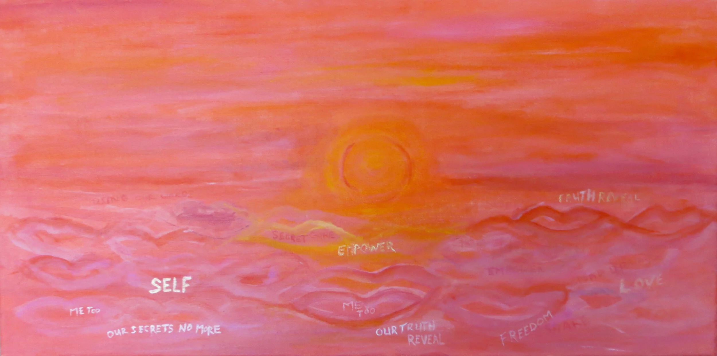 Sea of Women's Lips Sharing Their Stories