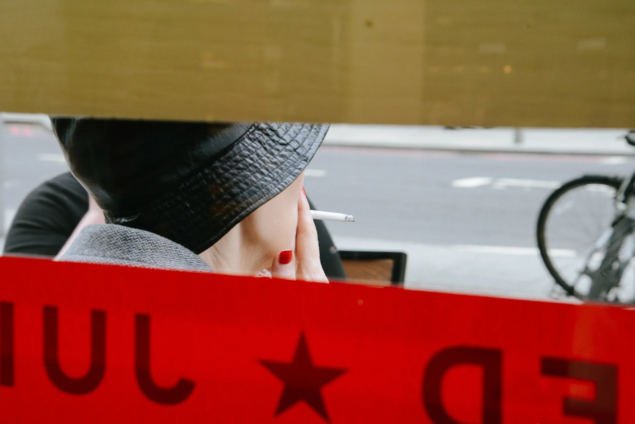 Woman with cigarette, London 2013