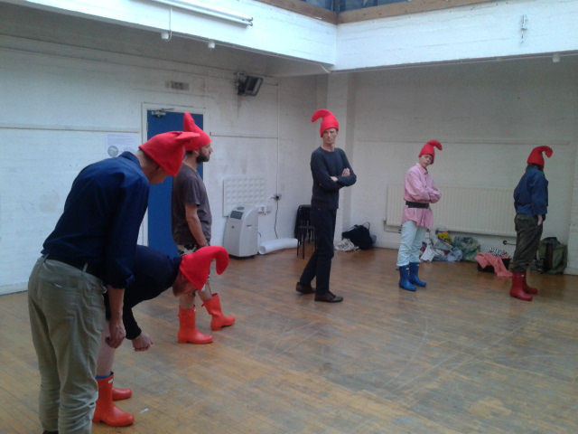 Rehearsing for Claudia Kappenberg's 'Slow Races'. Photo: Claudia