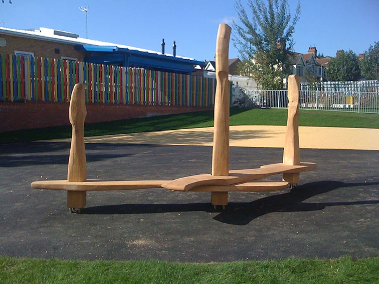 Running, jumping bench