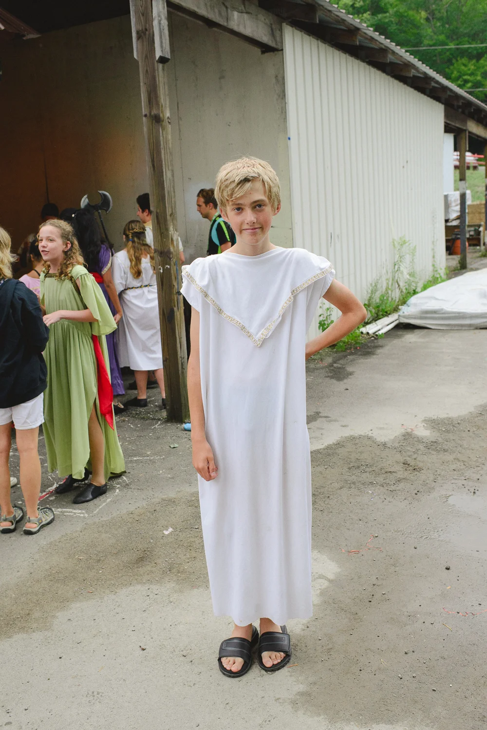 Karsten in his toga.