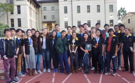 Science Olympiad team takes first place in 2016 LA County regional tournament, held at Occidental College